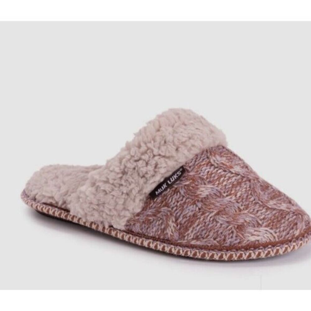 MUK LUKS Frida Scuff Slipper‎ Women's Slipper Winter Violet Medium 7-8
